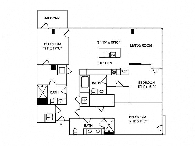 C3 - Penthouse floor plan